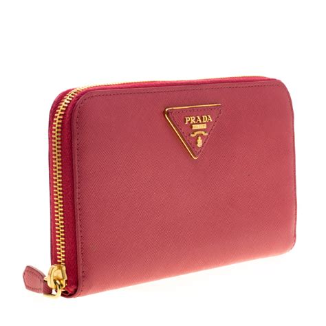 prada long wallet zip|Prada wallet price list.